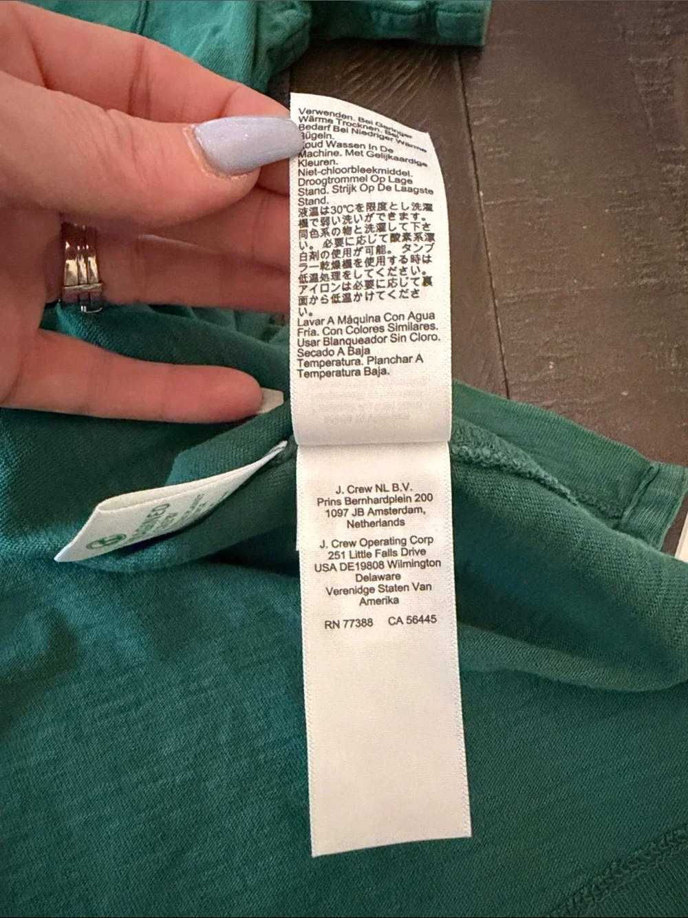 J. Crew Forest Green Pocket Polo